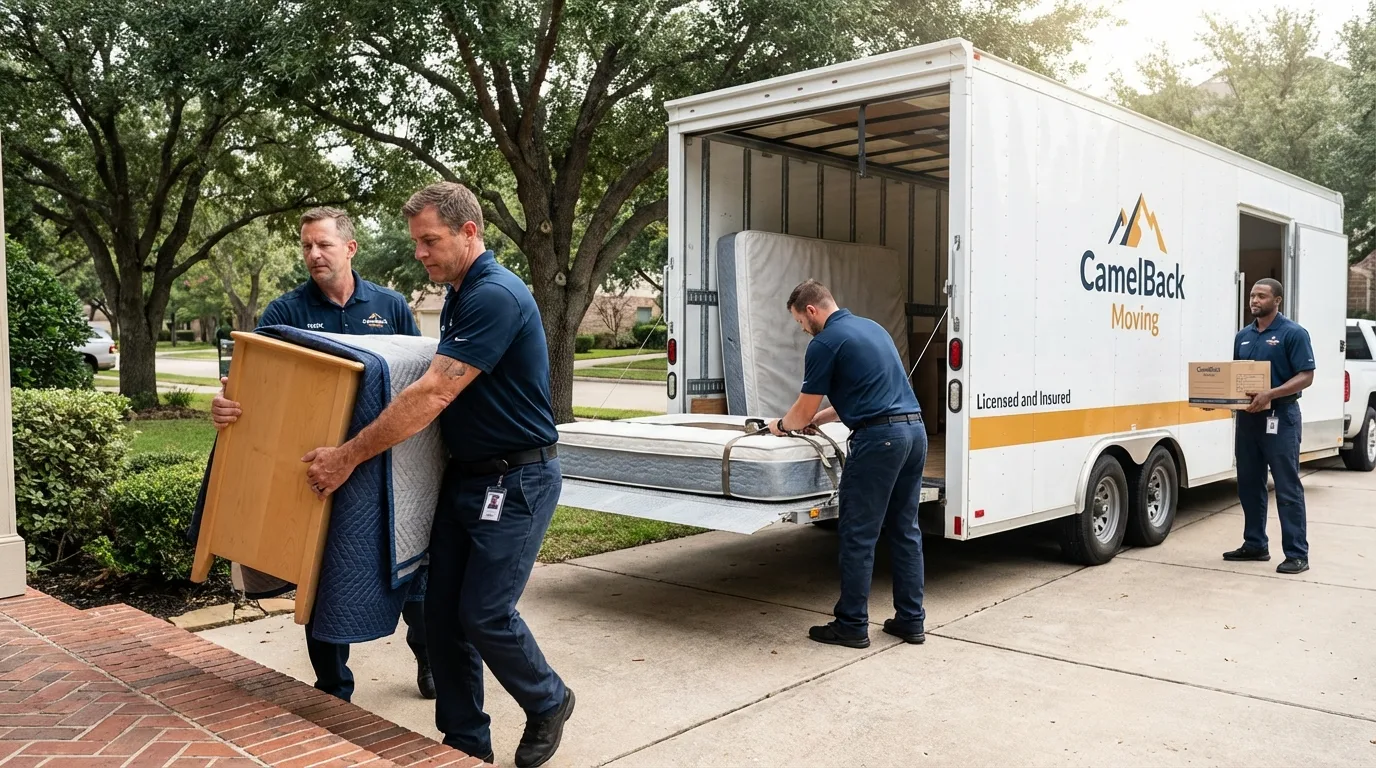 Crew loading residential truck for cross-state move from Seward, AK